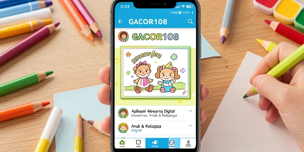 Antarmuka menyenangkan GACOR108 untuk mewarnai digital.
