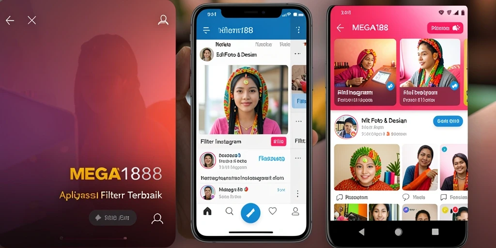 Tampilan intuitif dan berbagai filter menarik di MEGA188.